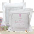 Personalized Christening Heirloom Pillow