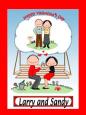 Personalized Happy Valentine Cartoon