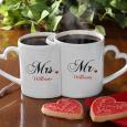 Romantic Husband and Wife Personalized Coffee Mugs