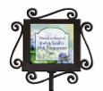 Personalized Hydrangea Ceramic and Iron Garden Stake