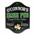 Cead Mile Failte Irish Pub Personalized Wooden Sign