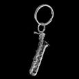 Baritone Sax Pewter Keychain