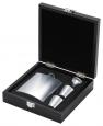 The Rockford Collection 8 Ounce Satin Finish Stainless Steel Hip Flask Gift Set