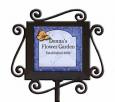 Personalized Butterfly Ceramic and Iron Garden Stake