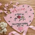 Personalized Heart Puzzles For Flower Girl and Ring Bearer