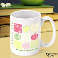 Patchwork Apples Mug - Personalized