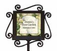 Personalized Roses Ceramic and Iron Garden Stake