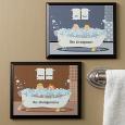 Personalized Wall Plaque - Bathtub Characters