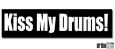 Kiss My Drums Sticker