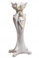 Woman and Peony Tall Porcelain Vase
