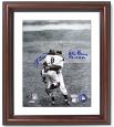 Yogi Berra & Don Larsen Signed, Framed Hug Photo