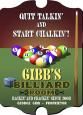 Billiards Vintage Sign - Personalized