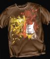 Guitar Skull Brown T-Shirt