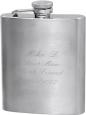 8 ounce Satin Finish Stainless Steel Flask
