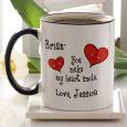 Personalized Coffee Mugs - You Make My Heart Smile