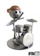 Metal Drummer Sculpture
