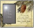 Personalized Pinecone Photo Frame