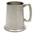 Glass Bottom Pewter Tankard