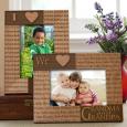 Engraved Names Personalized Picture Frames - Vertical