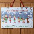 Personalized Countdown To Christmas Calendar - Christmas Elves