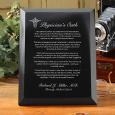 Personalized Physician's Oath Marble Plaque
