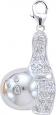 White Gold Bowling Charm