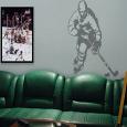 Hockey Player Wall Shadow