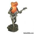 Frog with Electric Guitar Lamp