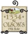 Personalized Golf Ceramic Address / Welcome Plaque with Iron Holder