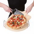 Grill Top Pizza Stone and 4-Piece Serving Set