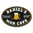 Personalized Oval Man Cave Sign