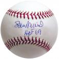 Stan Musial Autographed Baseball with "HOF" Inscription