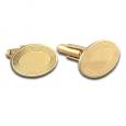 Gold Engraved Design Cuff Links