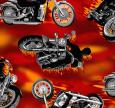 Biker Fleece Throw Blanket