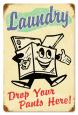 Vintage Laundry Metal Sign