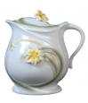Lily Flower Porcelain Creamer with Lid