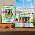Personalized Polka Dot Picture Frame