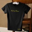 Personalized Ladies Black Fitted T Shirts - Bridal Party Designs
