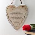 Love Is Patient Bible Verse Heart Slate Plaque