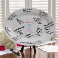 Personalized Signature Platter - Showers of Happiness Design