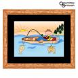 Fishing Boat Cartoon Print - Personalized