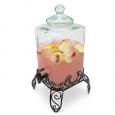 Sydney Hammered Glass Beverage Dispenser with Stand