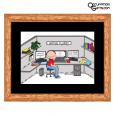 911 Dispatcher Cartoon Print - Personalized