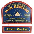 Pool Hustler Hanging Sign - Personalized