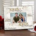 Kiss Me Goodnight Personalized Picture Frame for Couples