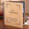 Personalized Wood Photo Album - Engraved For Grandparents