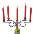 Rosetta Five-Candle Wine Bottle Candelabra