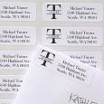 Name & Monogram Personalized Address Labels