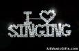 I Love Singing Brooch