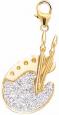 Gold Artist's Palette Charm